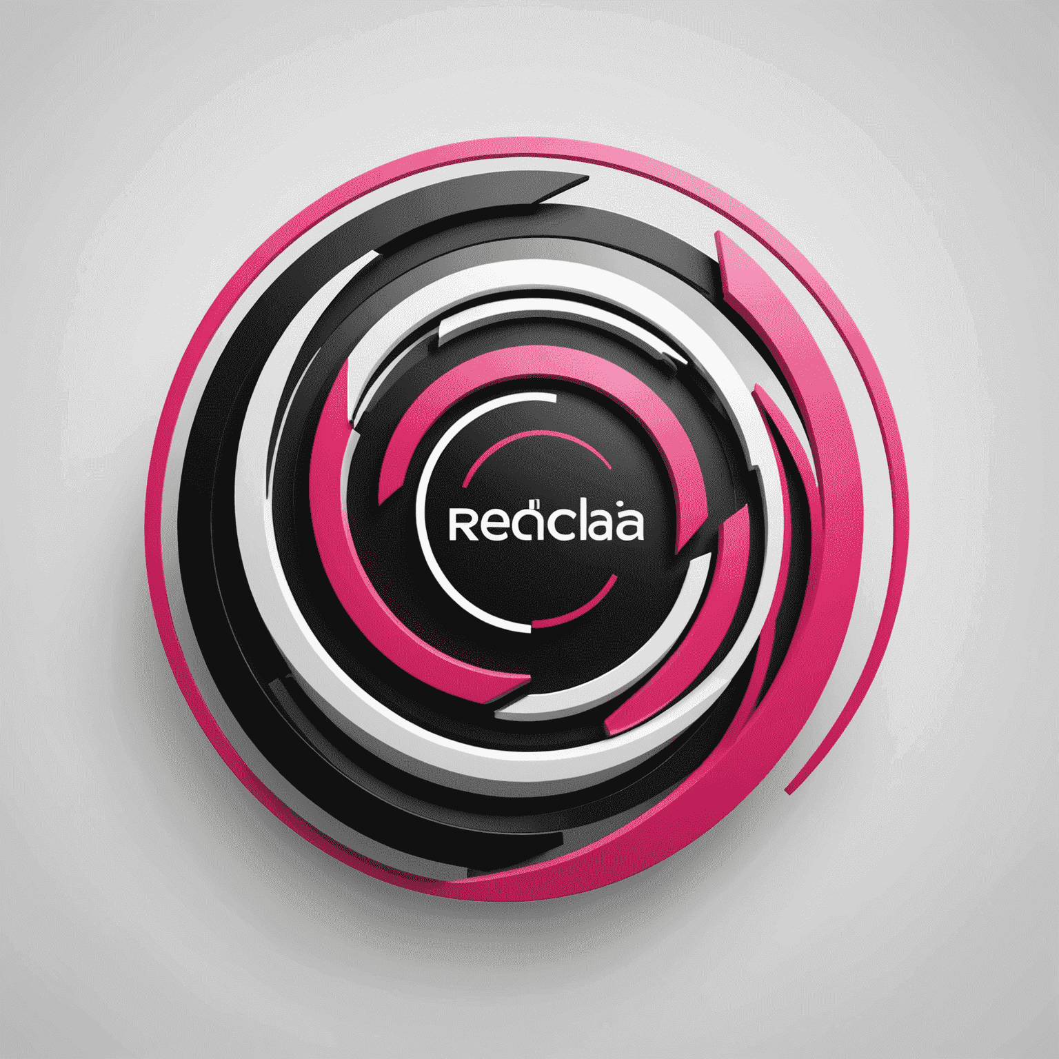 شعار rechaqula_com يظهر تصميمًا حديثًا يجمع بين الأحمر والوردي والأسود والأبيض، ويعكس مفهوم حلول الاتصالات المتنقلة في الإمارات