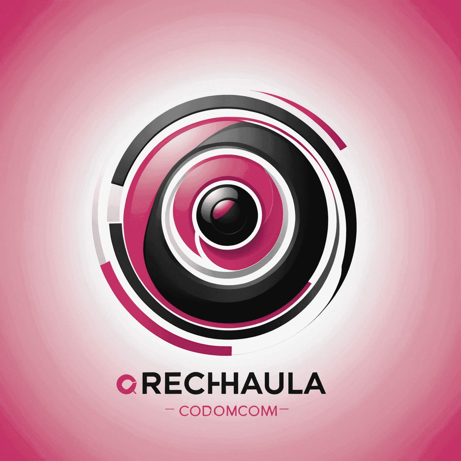 شعار rechaqula_com يظهر تصميمًا حديثًا يجمع بين الأحمر والوردي والأسود والأبيض، ويعكس مفهوم حلول الاتصالات المتنقلة في الإمارات
